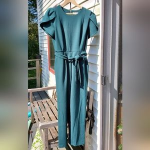 Calvin Klein green jumpsuit, size 10, brand new